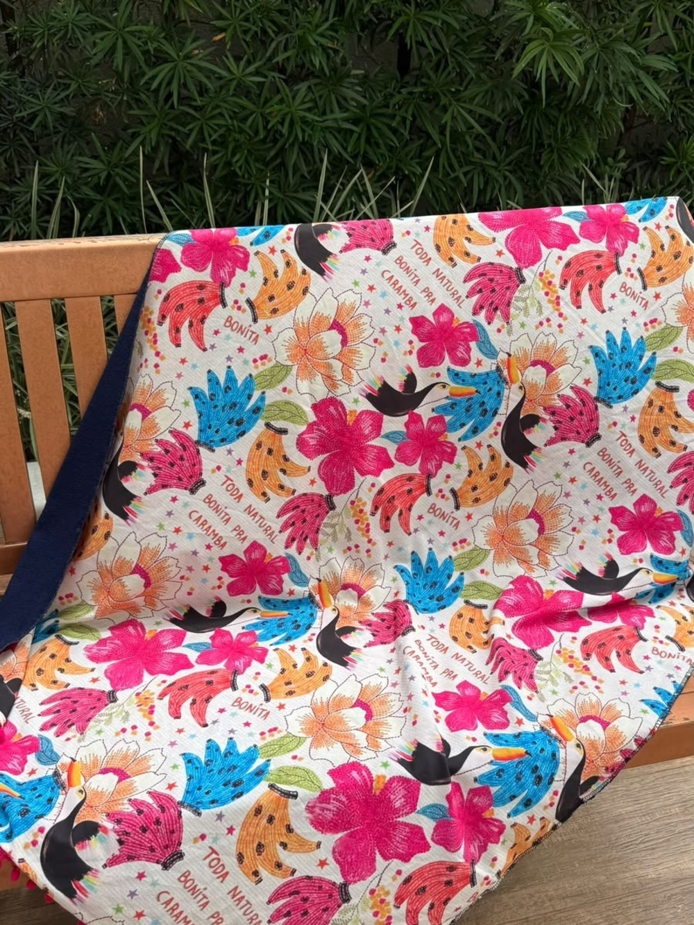 Bright Floral Multicolor Beach Towel